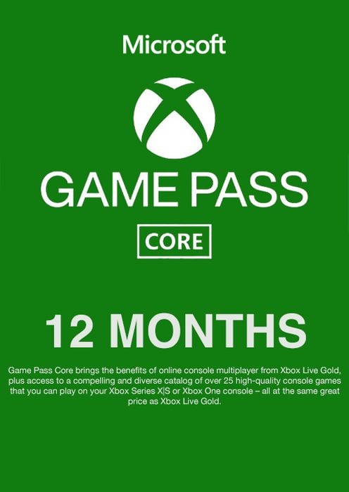 Xbox Game Pass Core – 12 Month Membership (US)