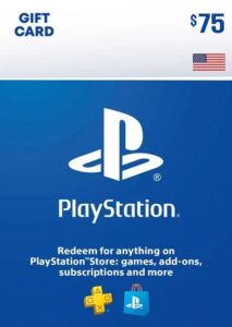 PLAYSTATION STORE GIFT CARD – 75 USD (USA)